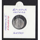 ETIOPIA Impero Gersh argento Menelik II